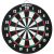 Paper Dartboard (black/white/red/green)