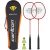 Carlton Match 2 Player Badminton Racket Set With Shuttles And Carry Bag