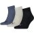 Unisex Adult Quarter Training Ankle Socks (pack Of 3) (navy/black/light Grey)