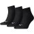 Unisex Adult Quarter Training Ankle Socks (pack Of 3) (black)