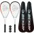 Dunlop Hyper Tour Squash Racket Twin Pack, Inc Covers & 3 Squash Balls