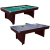 Walker and Simpson Pool & Table Tennis Combo Table in Mahogany