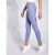 Adidas Optime Training Shine 7/8 Leggings – Silver Blue – Size: Small – SIZE Small