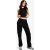 Womens Tall Piping Element Slouchy Jogger – Black – 12, Black