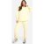 Womens Tall Embossed Hoody And Cuffed Jogger Tracksuit – Yellow – 10, Yellow