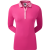 FootJoy Houndstooth Trim 3/4 Sleeve Ladies Golf Polo Shirt