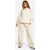 Womens Petite Embossed Hoody And Instantly Leg Jogger Tracksuit – Beige – M, Beige