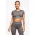 Gym King Formation Seamless Rib Short Sleeve Top – Gunmetal 10-12 – SIZE