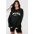 Womens Maternity Dsgn Studio Sweatshirt & Cycling Short Set – Black – 8, Black