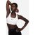 NIKE Swoosh Medium Support Bra – White/Stone Mauve/Black – Size: Large – SIZE Large