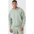 Mens Inexperienced Boxy Brushed Knitted Hoodie, Inexperienced – SIZE XS