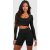 Womens Top rate Sculpt Reform Strap Element Lengthy Sleeve Most sensible – Black – Xl, Black