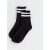 Black Ribbed Stripe Tube Socks New Glance – SIZE One dimension