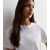 White Boxy Cotton T-Blouse New Glance – SIZE UK 6