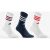 Prime Sports activities Socks Tri-pack – Army/purple Stripes