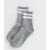 Gray Ribbed Stripe Tube Socks New Glance – SIZE One measurement