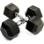 Ironman Rubber Coated Hex 5kg Dumbbell Pair