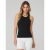 ALO YOGA Aspire Ribbed Tank Top – Black – Size: Large