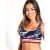 The Upside Marine Bailey Bra – Indigo Camo – Size: Large