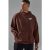 Mens Brown Guy Lively Coaching Dept Outsized Hoodie, Brown – SIZE L