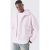 Mens Pink Outsized Boxy Boucle Borg Zip Via Shipment Hoodie, Pink – SIZE M