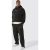 Mens Black Plus Outsized Boxy Break up Hem Tracksuit, Black – SIZE XXXL