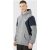 Mens Gray Tall Color Block Guy Roman Panelled Hoodie In Charcoal, Gray – SIZE XXL