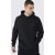 Mens Black Tall Center Embroidered Hoodie, Black – SIZE M