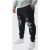 Mens Black Plus Homme Splice Print Jogger, Black – SIZE XXXXXL