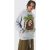 Mens Gray Outsized Bob Marley License Wash Print Hoodie, Gray – SIZE M