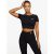 Health club King Dominate Cap Sleeve Crop Tee – Black 16 – SIZE