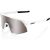 100% S3 Sun shades – Matte White HiPER Silver Replicate Lens