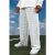 Mens White Comfortable Are compatible Crochet Trousers, White – SIZE XS