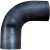 Samco Air & Water 90 Degree Silicone Hose Elbow – 68mm Classic, Black