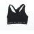 Reebok Womens Black  Polyester Cropped Tank Measurement S Round Neck  – Sports activities actions Bra – SIZE