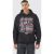 Mens Black Outsized Automobile Graphic Hoodie, Black – SIZE L