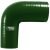 Samco Air & Water 90 Degree Silicone Hose Reducing Elbow – Standard Colours – 102mm to 76mm British Racing Green, Green