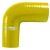 Samco Air & Water 90 Degree Silicone Hose Reducing Elbow – Standard Colours – 45mm to 38mm Yellow, Yellow