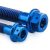 Pro-Bolt Titanium Rear Brake Caliper Mounting Bolt Kit – Blue, Blue