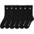 Pack of 6 Pairs of Crew Socks in Cotton Mix with Logo – SIZE 39/42 (5.5 to 8)