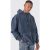 Mens Gray Outsized Acid Wash Hoodie, Gray – SIZE S