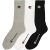 Pack of 3 Pairs of Socks with Small Logo in Cotton Mix – SIZE 35/38 (2.5 to 5);43/46 (9 to 11)