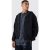 Mens Black Outsized Zip Thru Hoodie, Black – SIZE XL