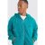 Mens Inexperienced Outsized Guy Boxy Zip Thru Washed Hoodie, Inexperienced – SIZE XL